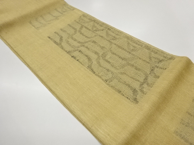 JAPANESE FUKURO OBI FOR SUMMER / KIN-TOSHI / WOVEN ABSTRACT